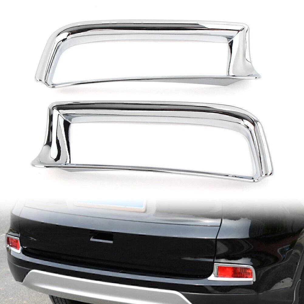 2x Chrome Rear Bumper Reflector Moulding Cover Trim For Honda CR-V 2015 2016 CRV