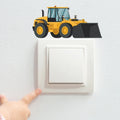Waterproof PVC Wall Sticker for Construction Vehicle Theme (29x20cm)