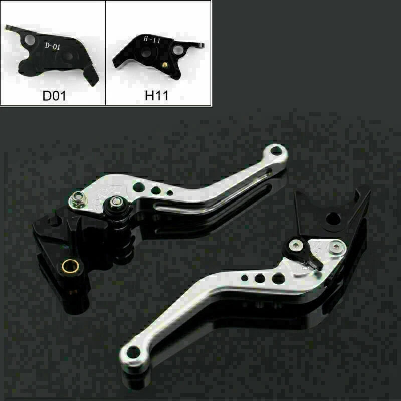 Short Brake Clutch Levers for Ducati Hypermotard 1100/SP (2007–2012) Silver T9
