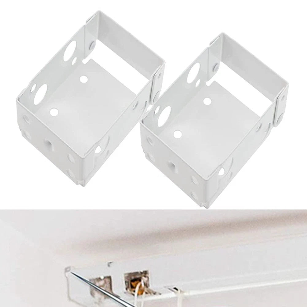 2X Venetian Blind Brackets for Easy Installation (White)