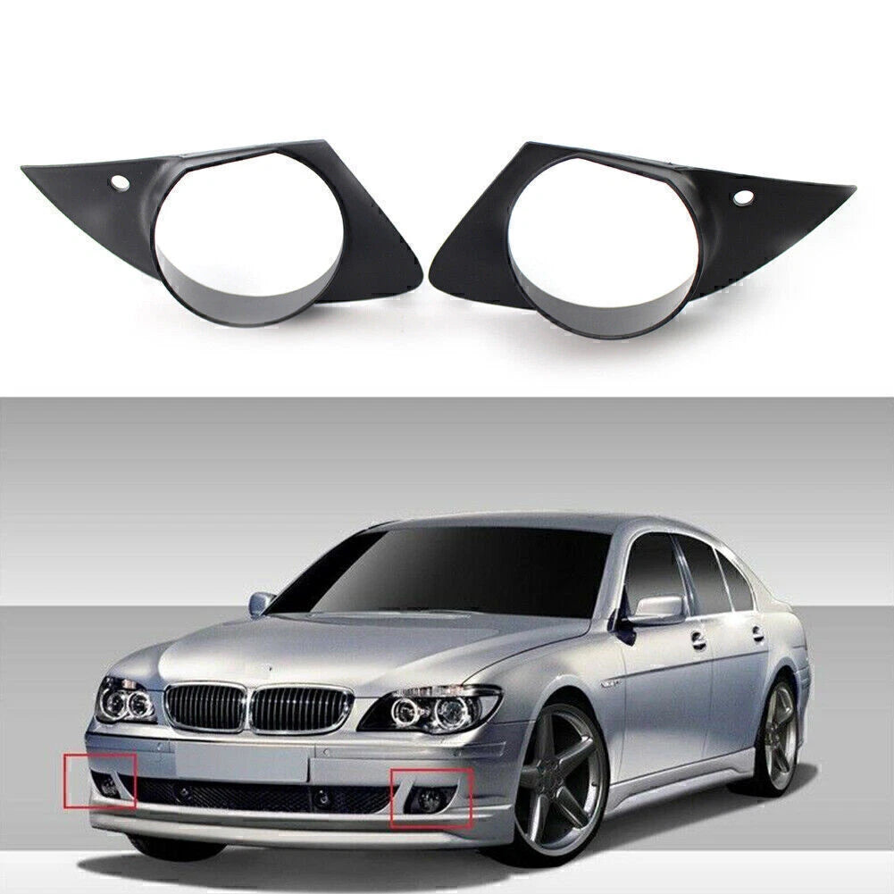 Fog Light Lamp Covers for BMW E65 E66 750i 760Li (2006–2008) Black