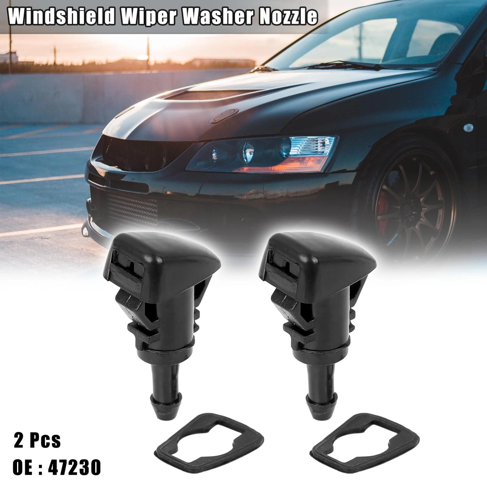 2pcs Windshield Washer Nozzles Replacement for Subaru Impreza (2008–2012)