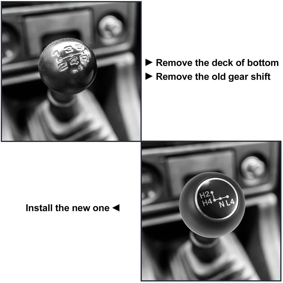 Automatic Gear Stick Shift Knob for Toyota Land Cruiser (1974–1984) ABS