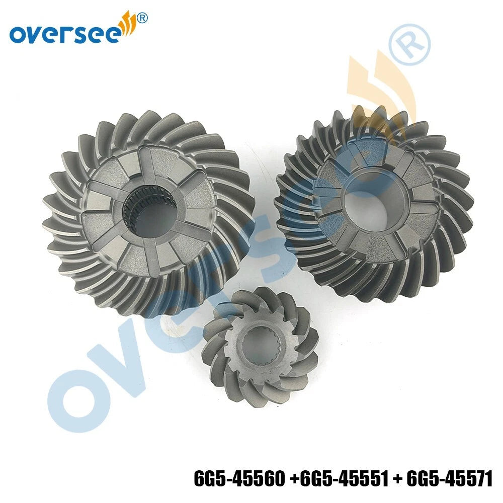 6G5 Gear Set for Yamaha Outboard 150HP 175HP 200HP (2/4T) 6G5-45560 6G5-45551 6G5-45571