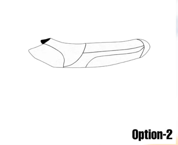 Seat Cover for Yamaha EX (2017–2023) Blacktip Solid White Custom Fit