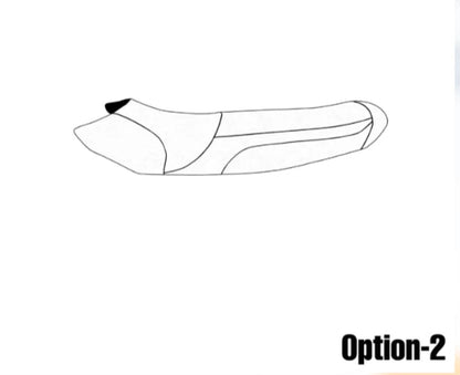 Seat Cover for Yamaha EX (2017–2023) Blacktip Solid White Custom Fit