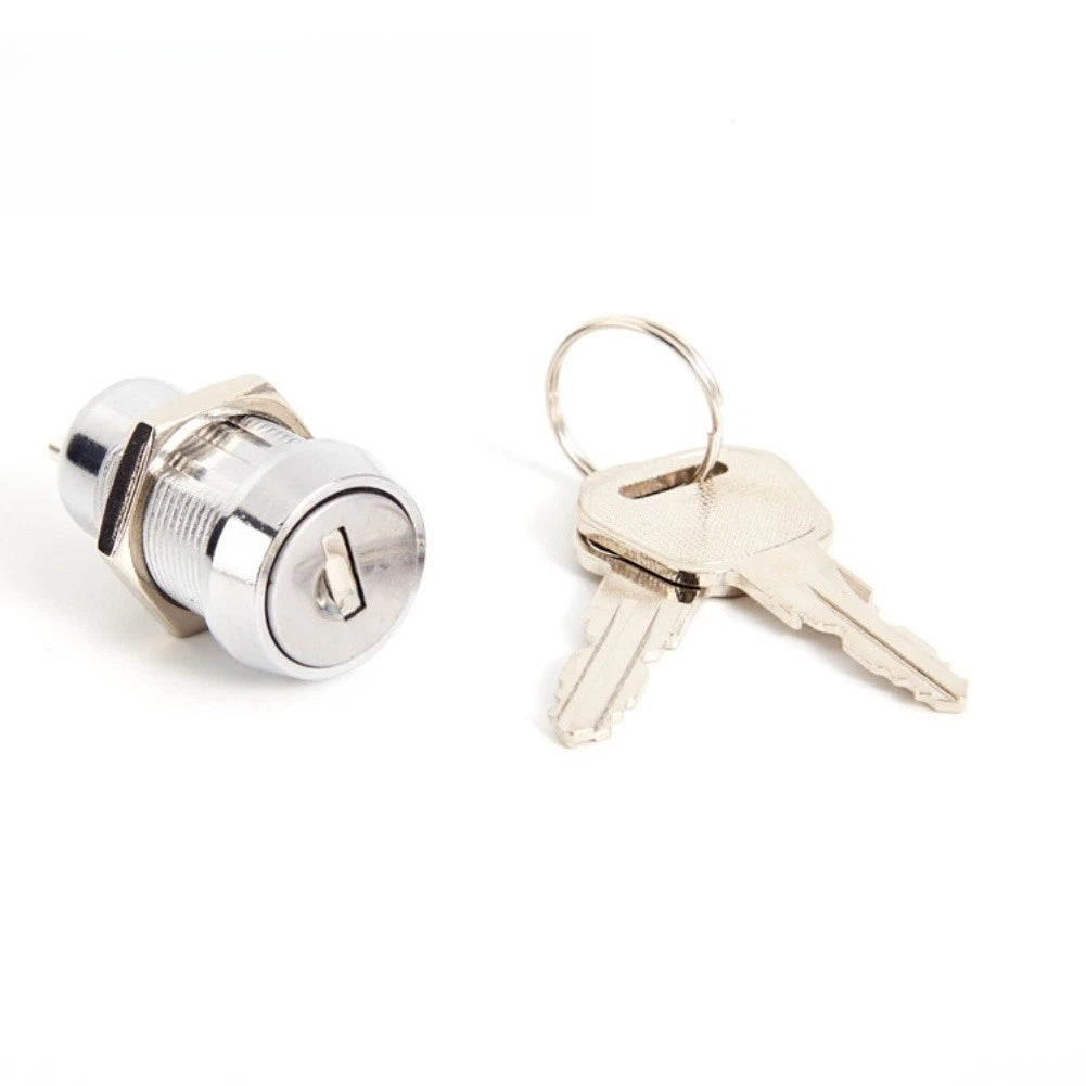 Zinc Alloy Lock Cylinder Key Switch for Cabinets (90 Degree Rotation)