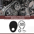 Timing Chain Cover Kit Polished Aluminum With Gaskets for Chevy SBC (1955–2004)