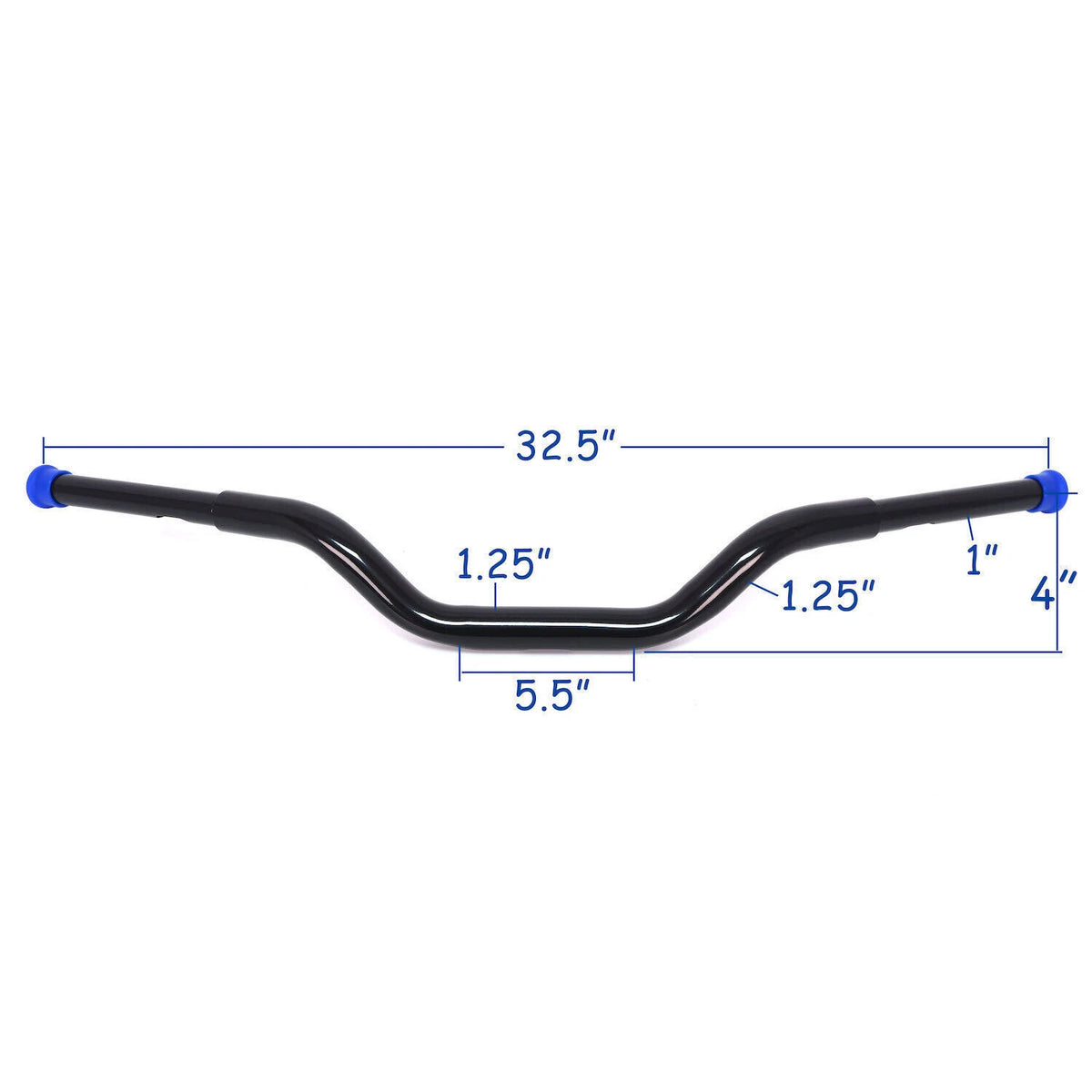 1" Handlebar w/ 2" Riser for Harley Softail Sportster Dyna (1996–2018)