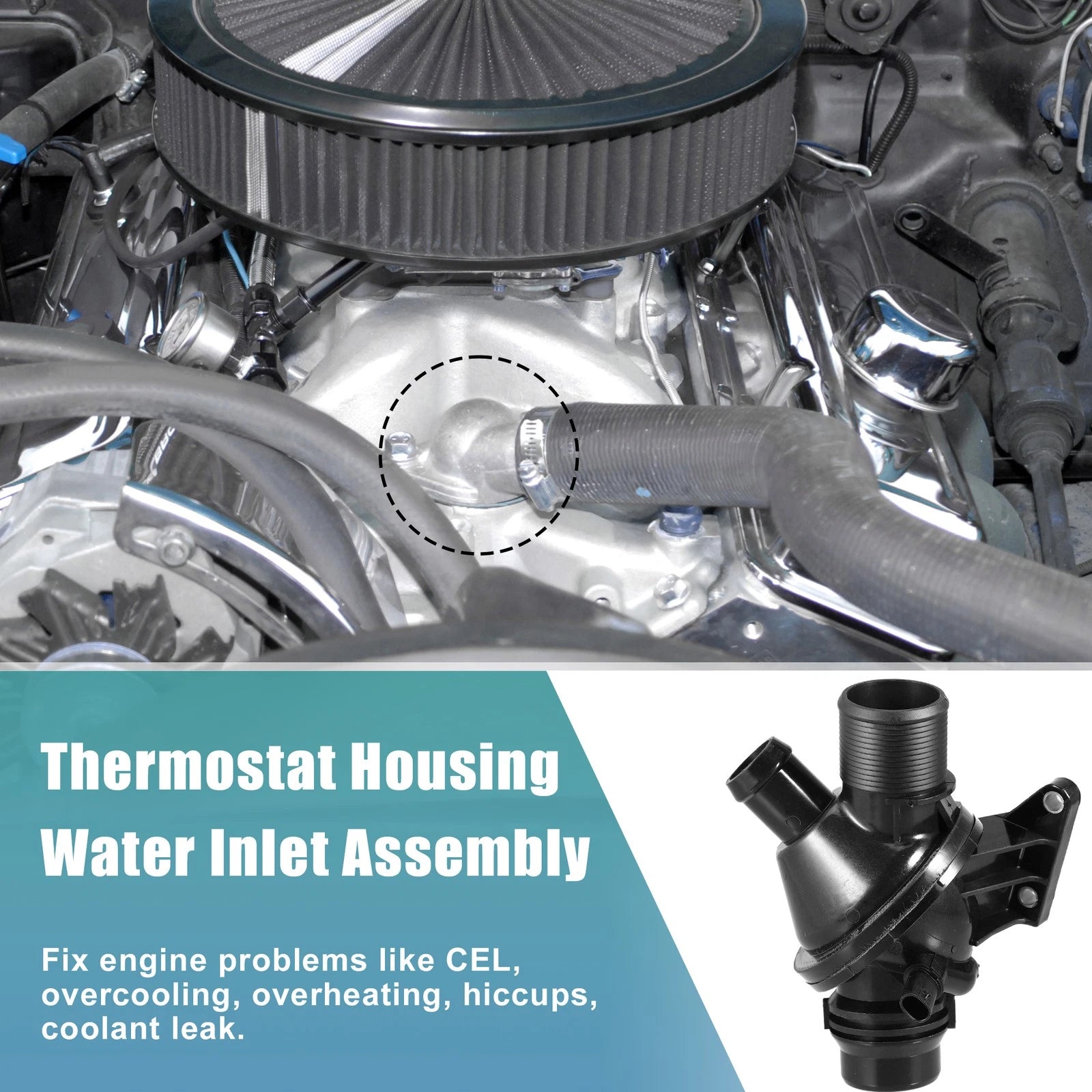 Engine Coolant Thermostat Housing Replacement for BMW 320i (2013–2015)