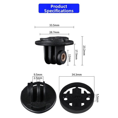 Fast-Detach Adapter for Bryton Bike Mounts 20mm 22mm Hole Spacing