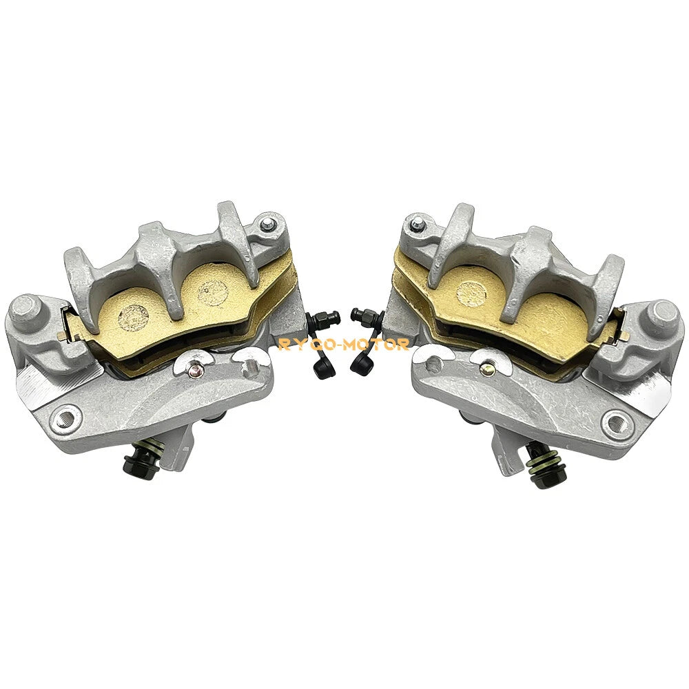 Set of 2 Front Brake Calipers & Pads for Honda TRX450R Sportrax (2004–2009)