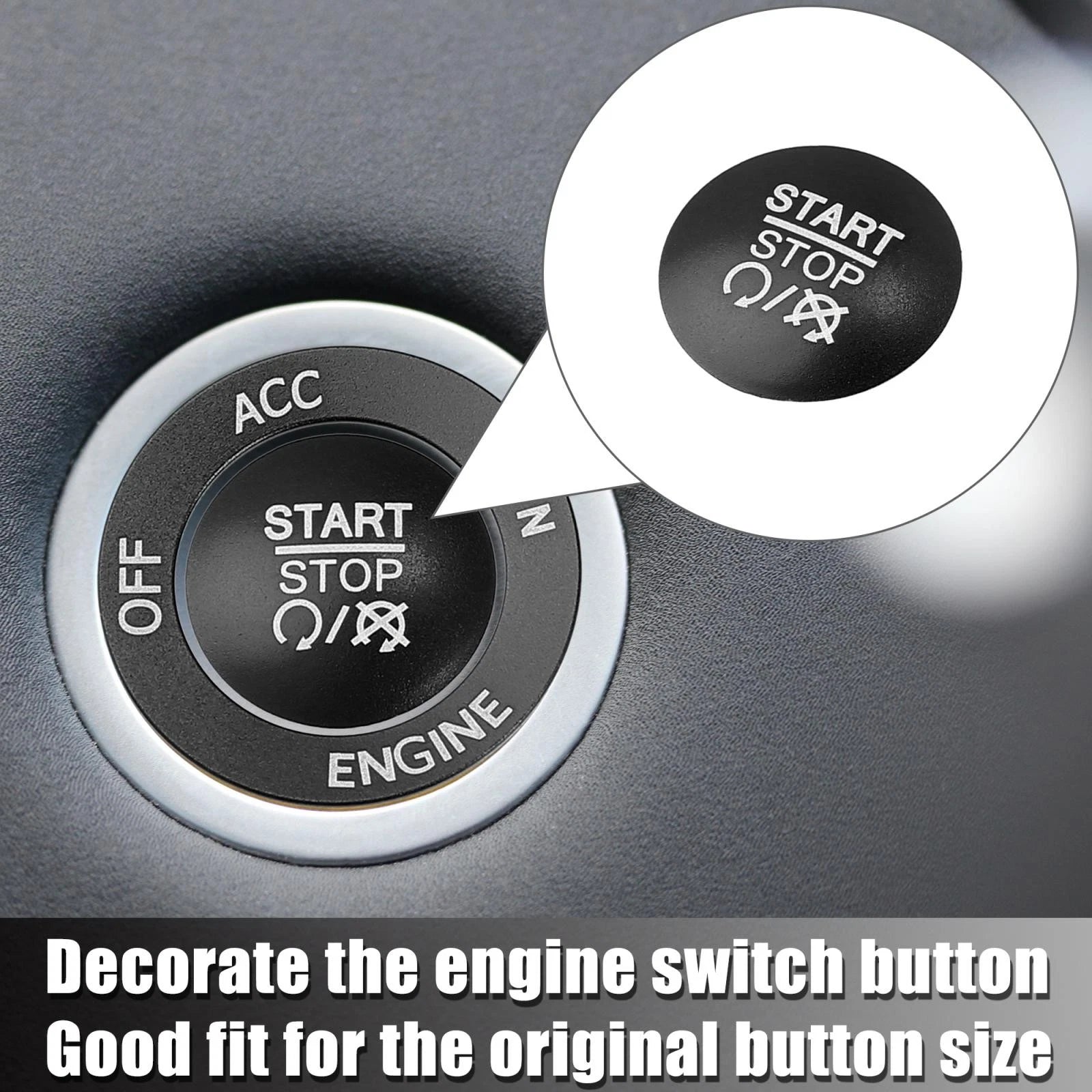 Push Start Button Cover Kit for Dodge Charger Challenger (2015–2023)