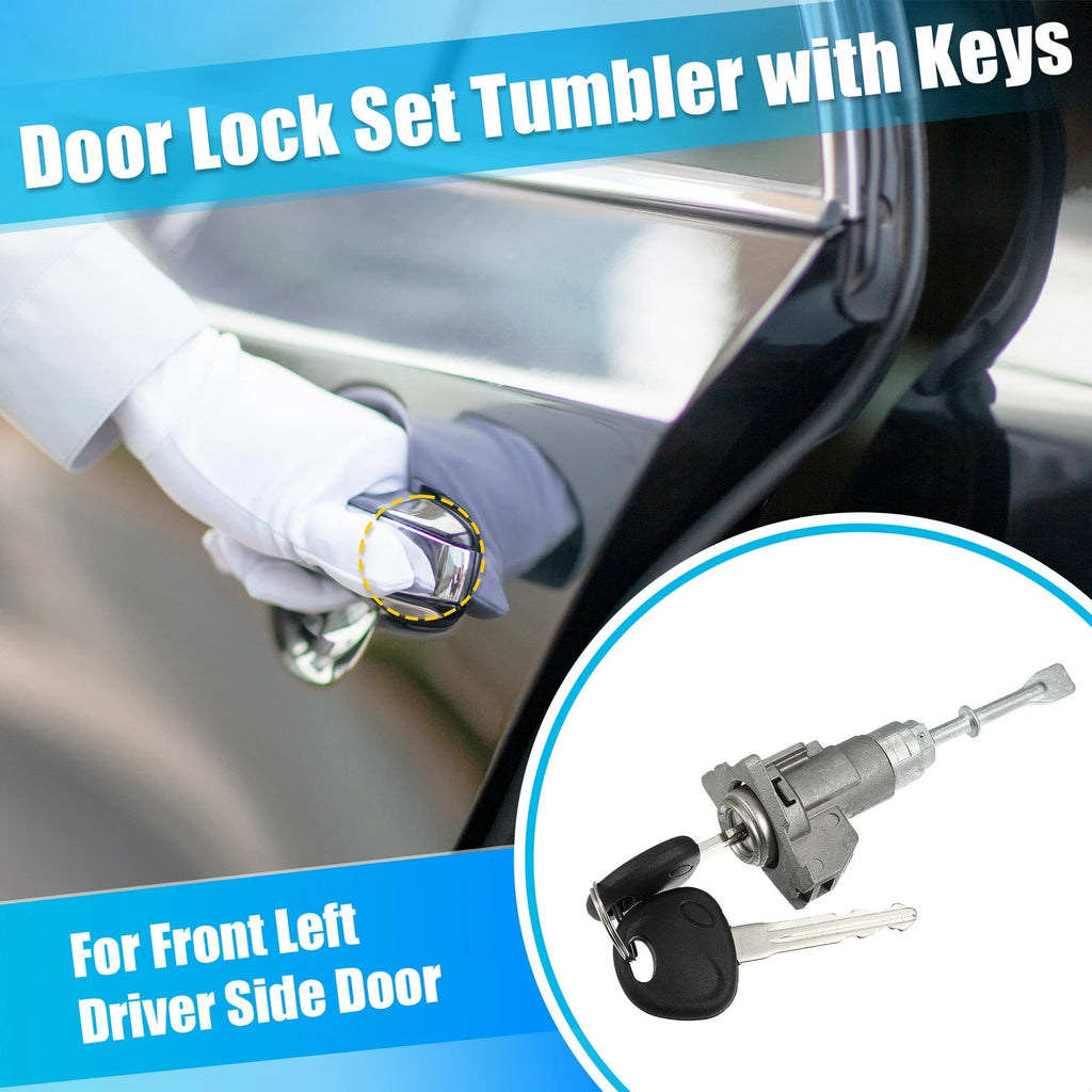 Front Left Side Door Lock Cylinder with Keys for Hyundai Elantra (2011–2016)