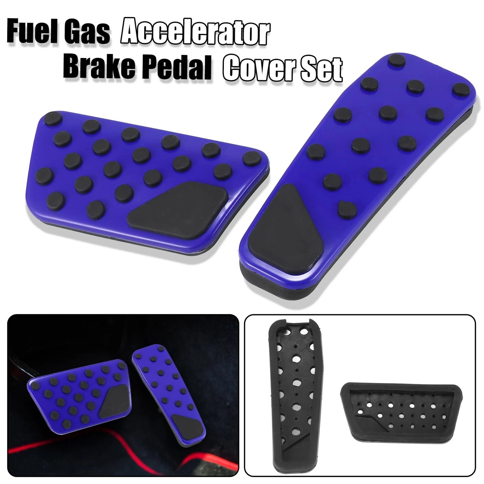 Brake Gas Accelerator Pedal Cover Set for Dodge Charger (2009–2019)