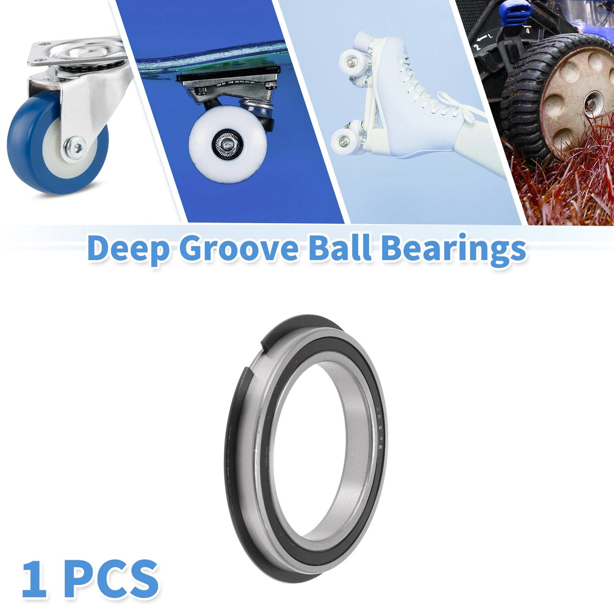 Deep Groove Ball Bearings 65x90x13mm for Scooter Skateboard (6913NR2RS)