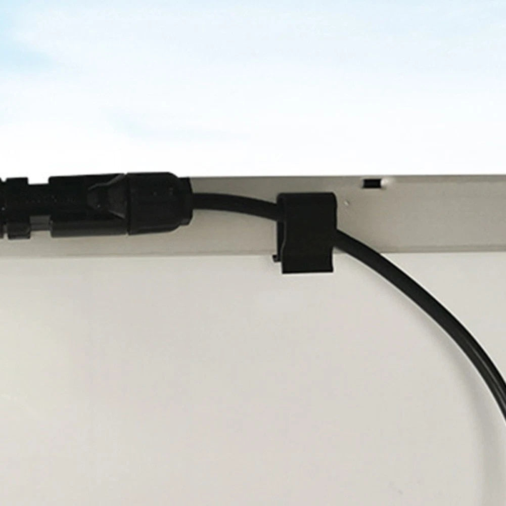 Plastic Cable Mounting Clip for Solar Panel PV Wire (0.98 in x 0.5 in)