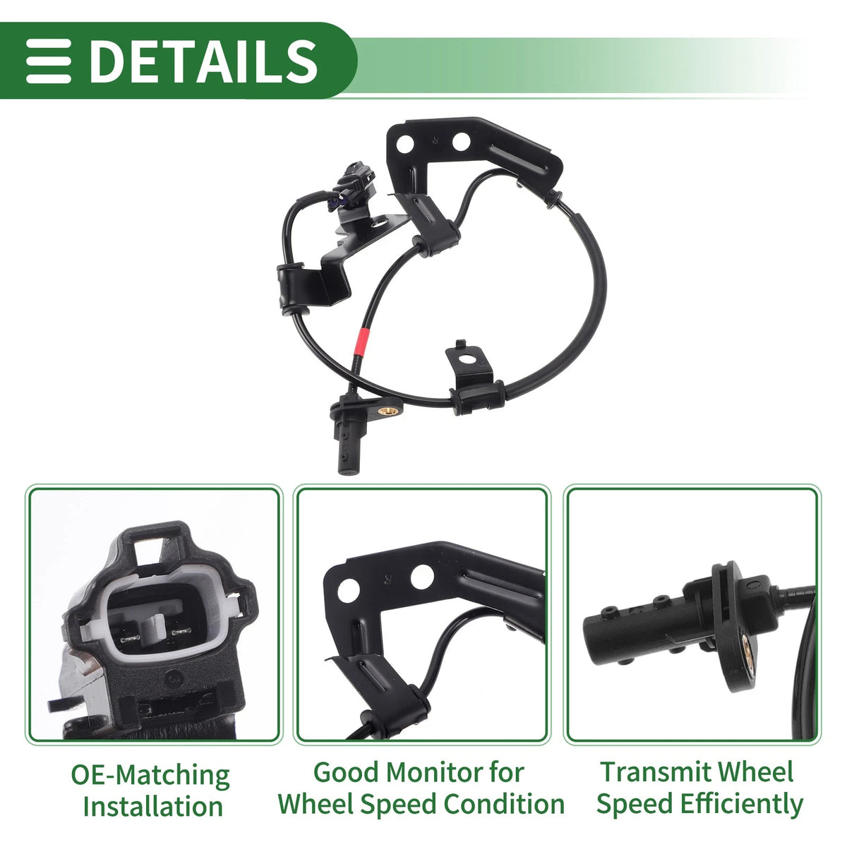 ABS Wheel Speed Sensor No. 956812W000 for Hyundai Santa Fe (Right Rear)