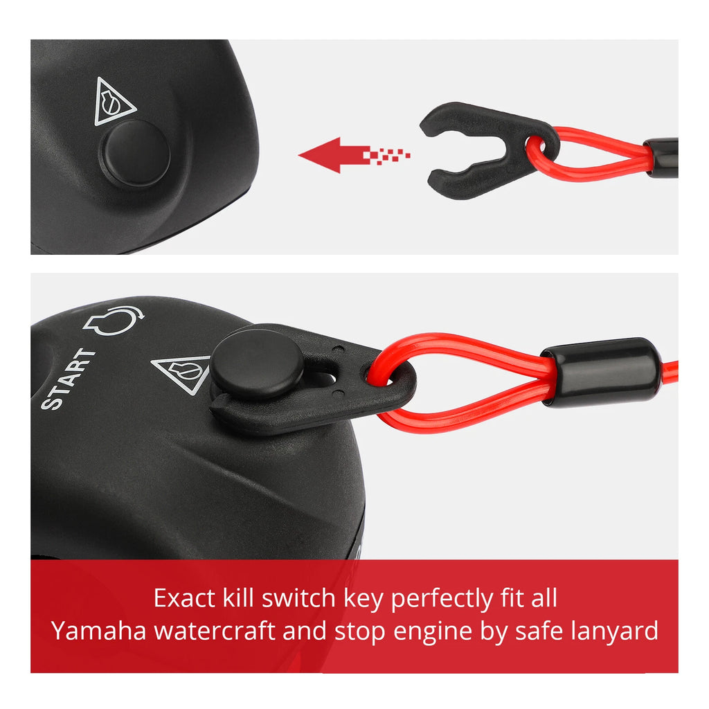 Handlebar Start Stop Switch Box with Lanyard for Yamaha WaveRunner 500 650 700 (1993–2002)