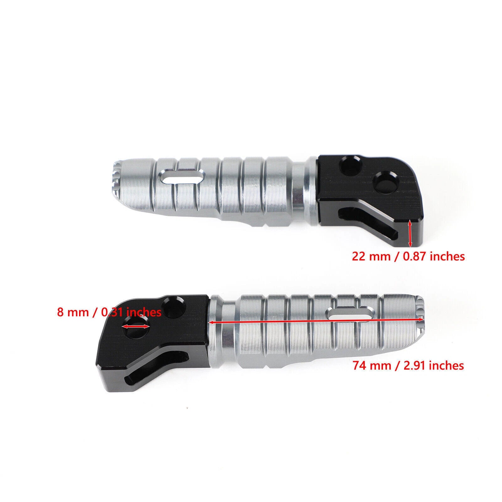 Rear Footrests Foot Pegs for Husqvarna Vitpilen Svartpilen 250 401 (2019–2021)