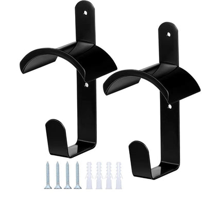 2X Wall Mounted Saddle Rack with Bridle Holder for Horse Tack Storage
