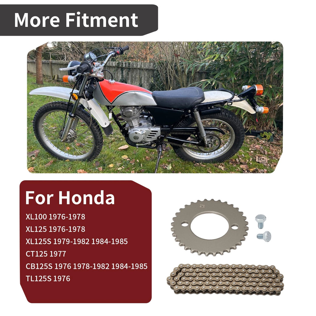 Timing Cam Chain and Sprocket 32T 14401-383-003 for Honda CT125 TL125S (1976–1977)