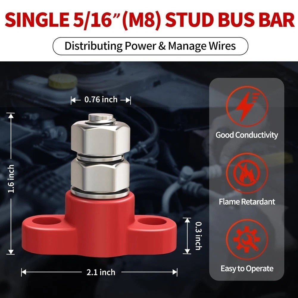 4X 150A Power Distribution Block for 12V to 48V DC Applications