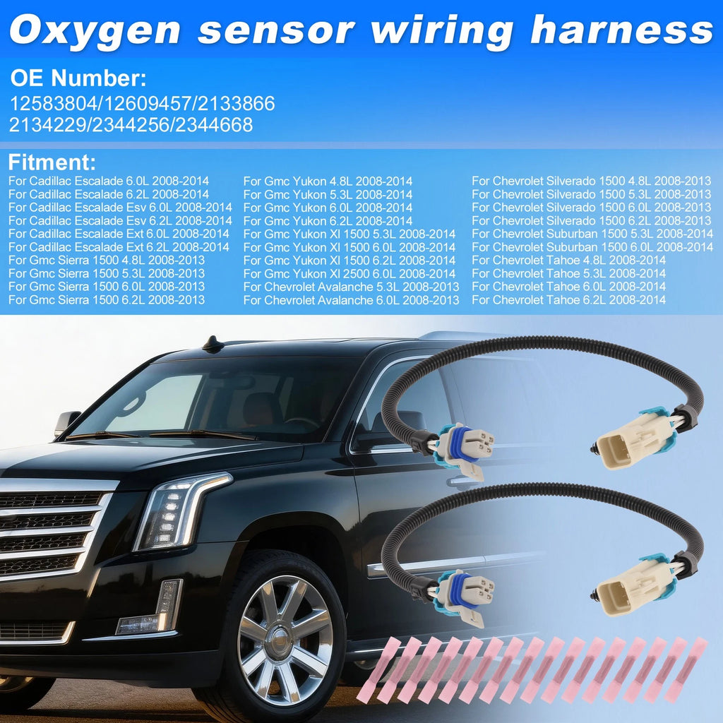 O2 Oxygen Sensor Connector Pigtail for Cadillac Escalade 2008–2014 (12583804)