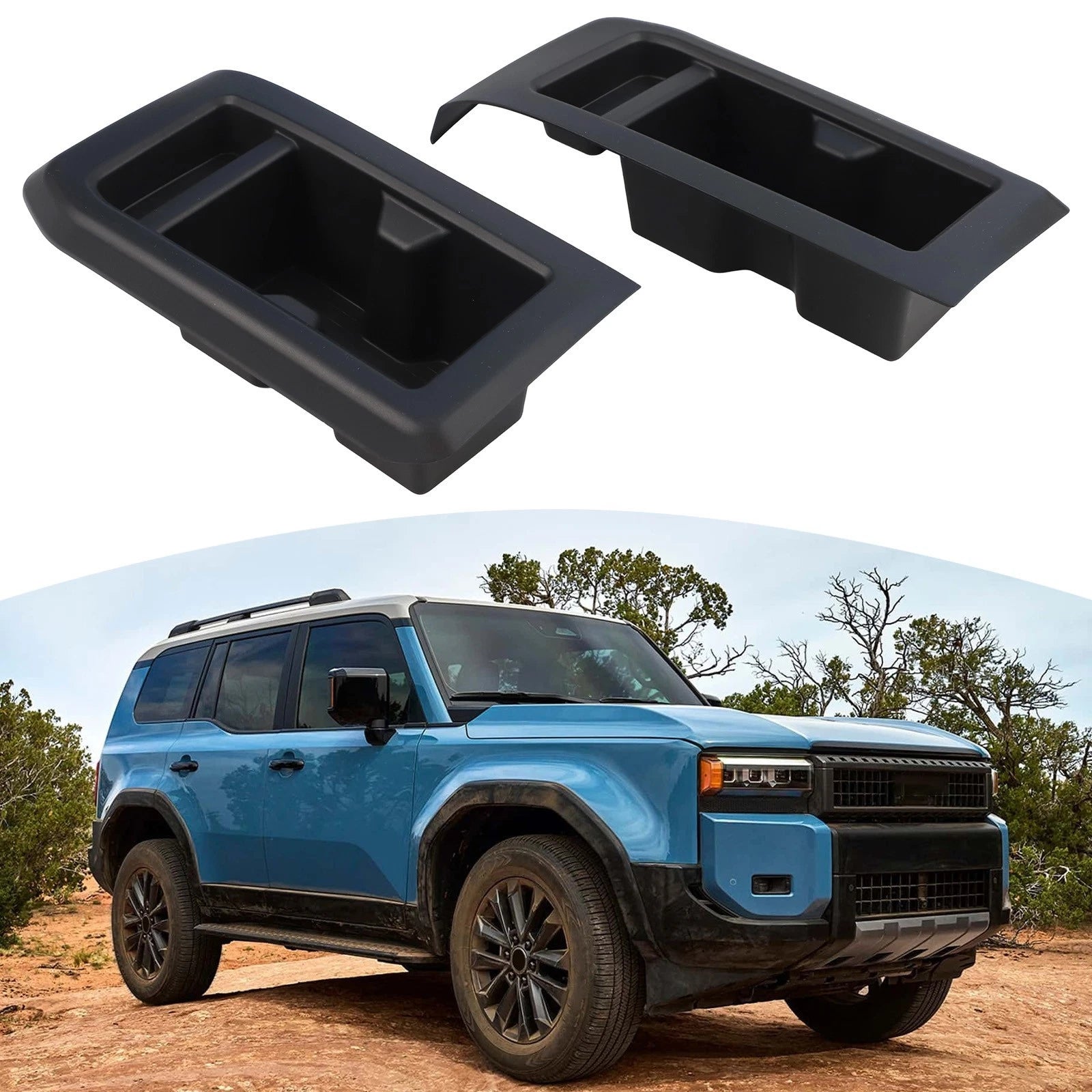 ABS Plastic Third Row Cup Holders for Toyota (2024–2025)