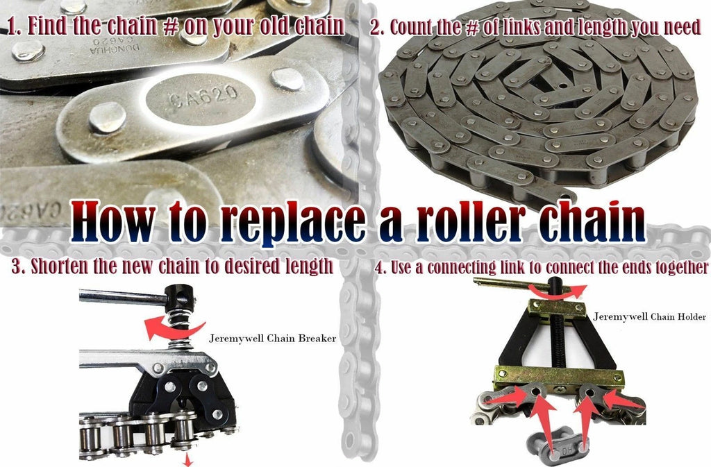 Roller Chain Connecting Puller Holder for Various Chains (#25-#60, 420, 415, 415H)