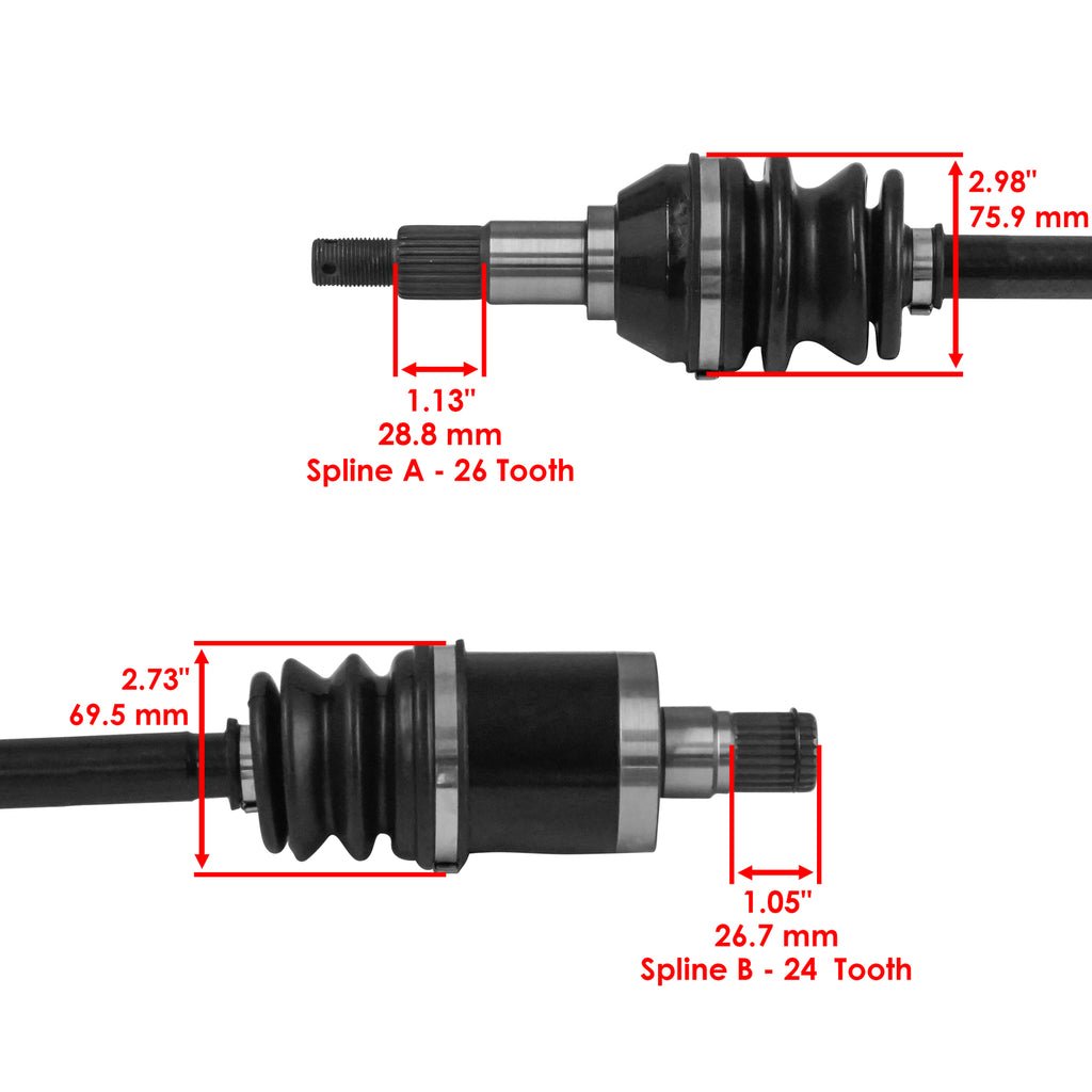 Rear Left Right CV Joint Axle Replacement for Can-Am Outlander 450 (2017–2023)