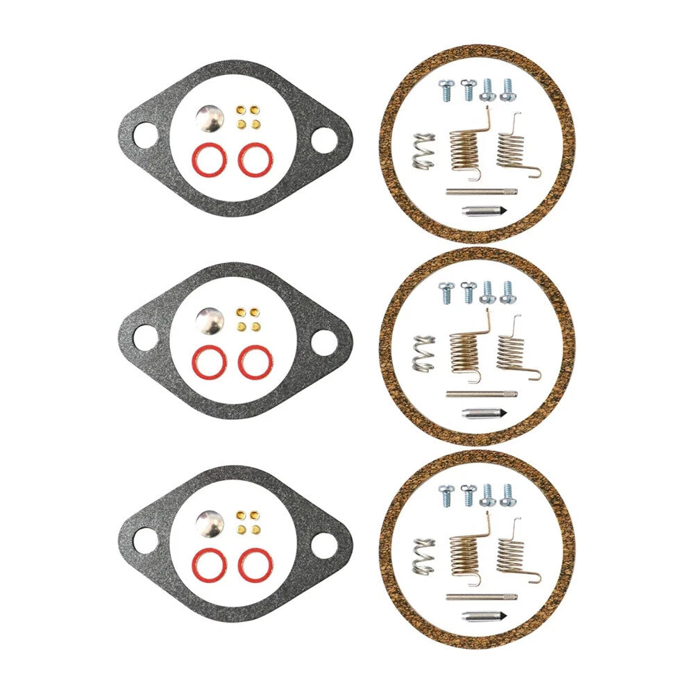 3X Carburetor Repair Kit for Mercury Force 90 95 HP Outboard (809735A1, FK10357)