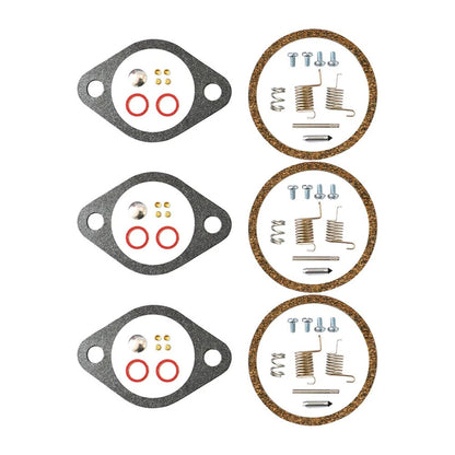 3X Carburetor Repair Kit for Mercury Force 90 95 HP Outboard (809735A1, FK10357)