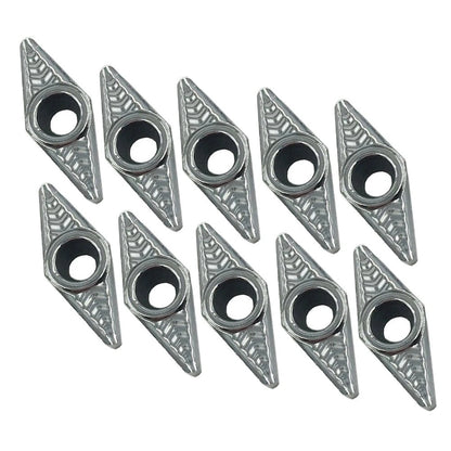 10pcs Carbide Turning Inserts VCGT110308AK for Aluminum Alloy Lathe Use
