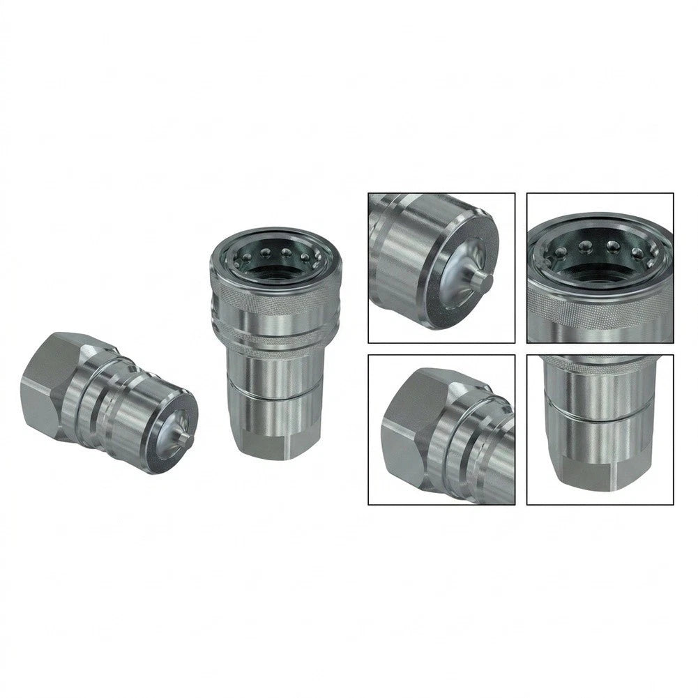 1/2 Inch BSP Hydraulic Connect Coupler for Tractor Systems