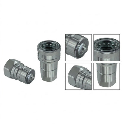 1/2 Inch BSP Hydraulic Connect Coupler for Tractor Systems