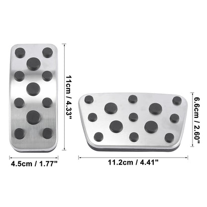 Accelerator Gas Brake Foot Pedal Pads Cover Kit for Toyota Highlander (2011–2017)