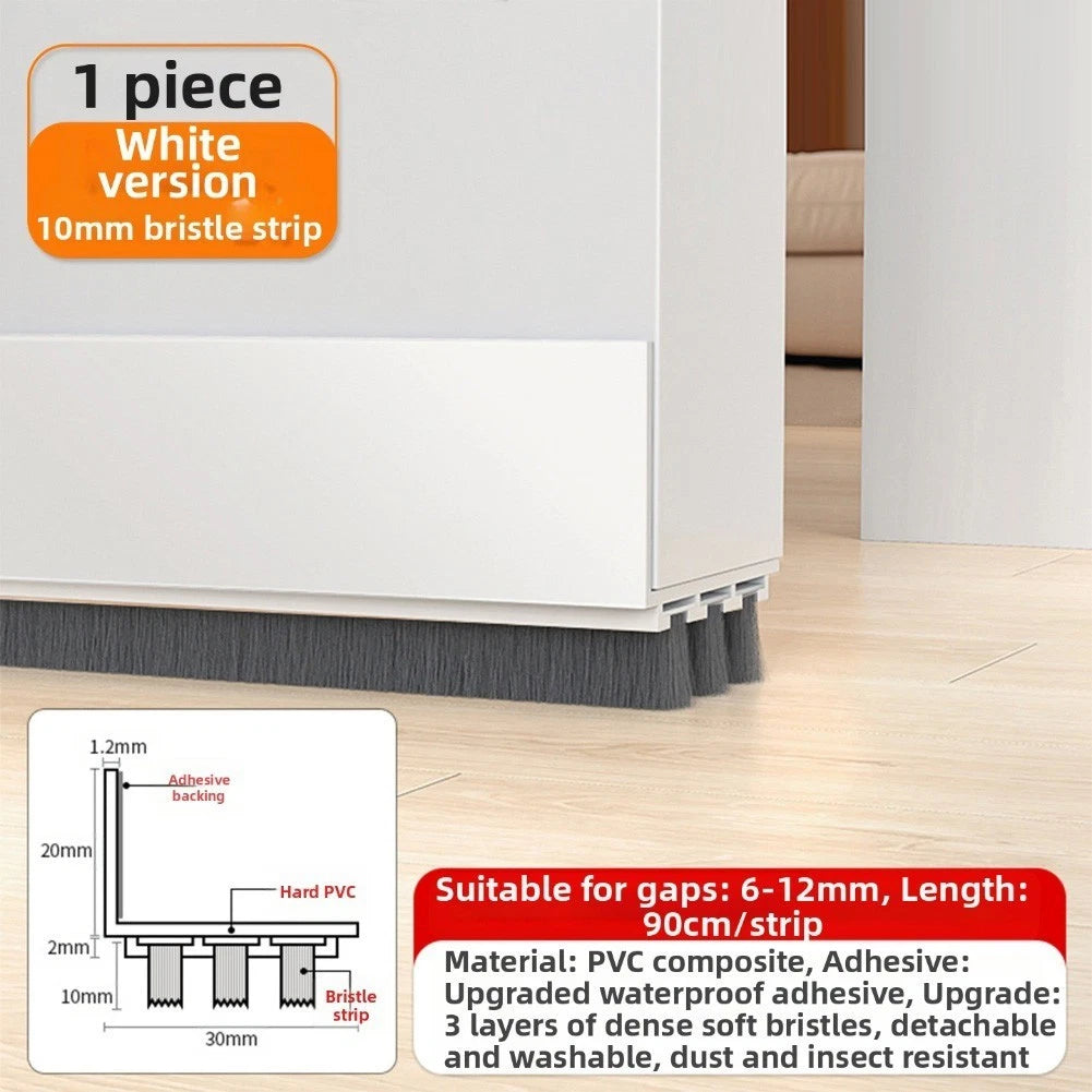 Self PVC Door Seal Strip for Draft and Noise Reduction