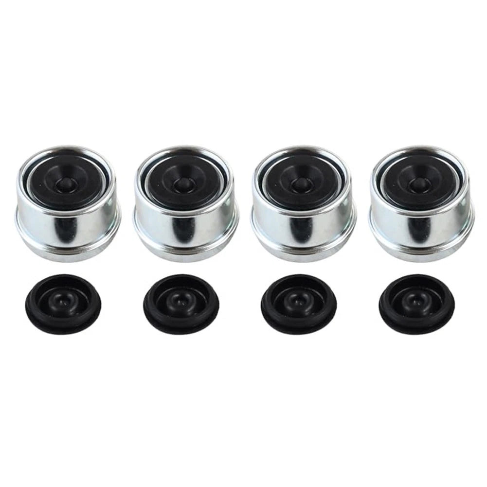 4Pcs Trailer Axle Dust Cap for RV Boat Camper Maintenance