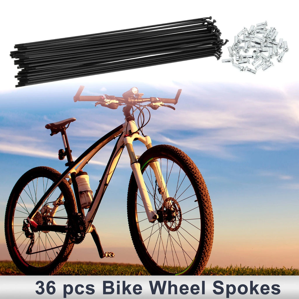 Bicycle Spokes Nipple Carbon Steel 12G 247mm Universal Set