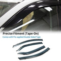 Window Deflectors Side Vent Visors for Toyota Corolla 2014–2018