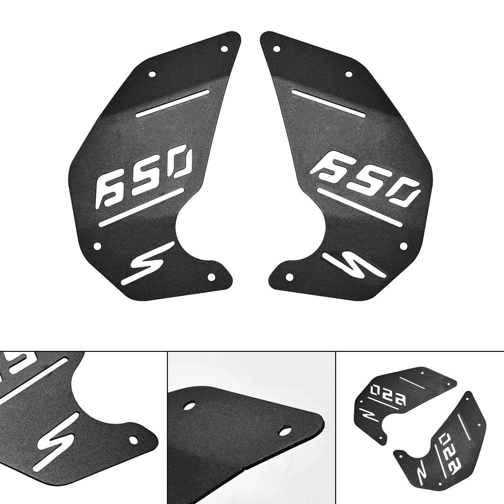 CNC Engine Side Panel Cover Plate Black for Kawasaki Vulcan S EN650 VN650 (2015–2022)