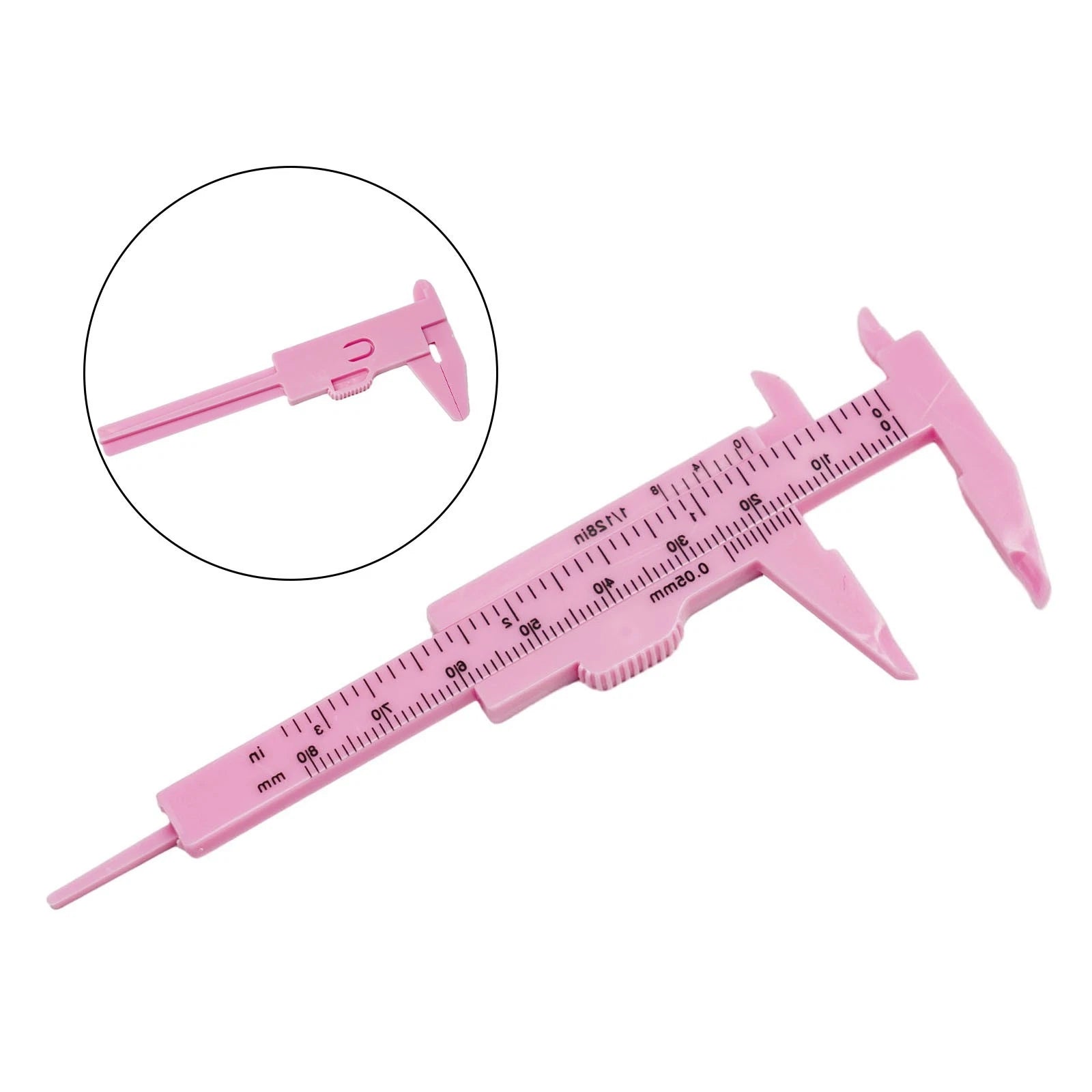 Calipers for Measuring Depth - Lightweight Measuring Tools (Pink/Rose Red)
