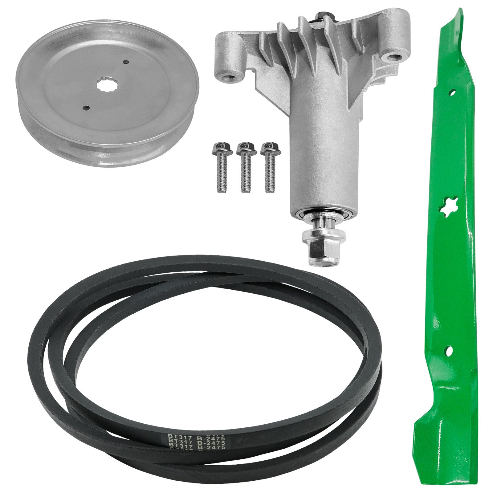 Deck Spindle Blade Belt Kit Replacement for Craftsman Husqvarna (2011–2017)