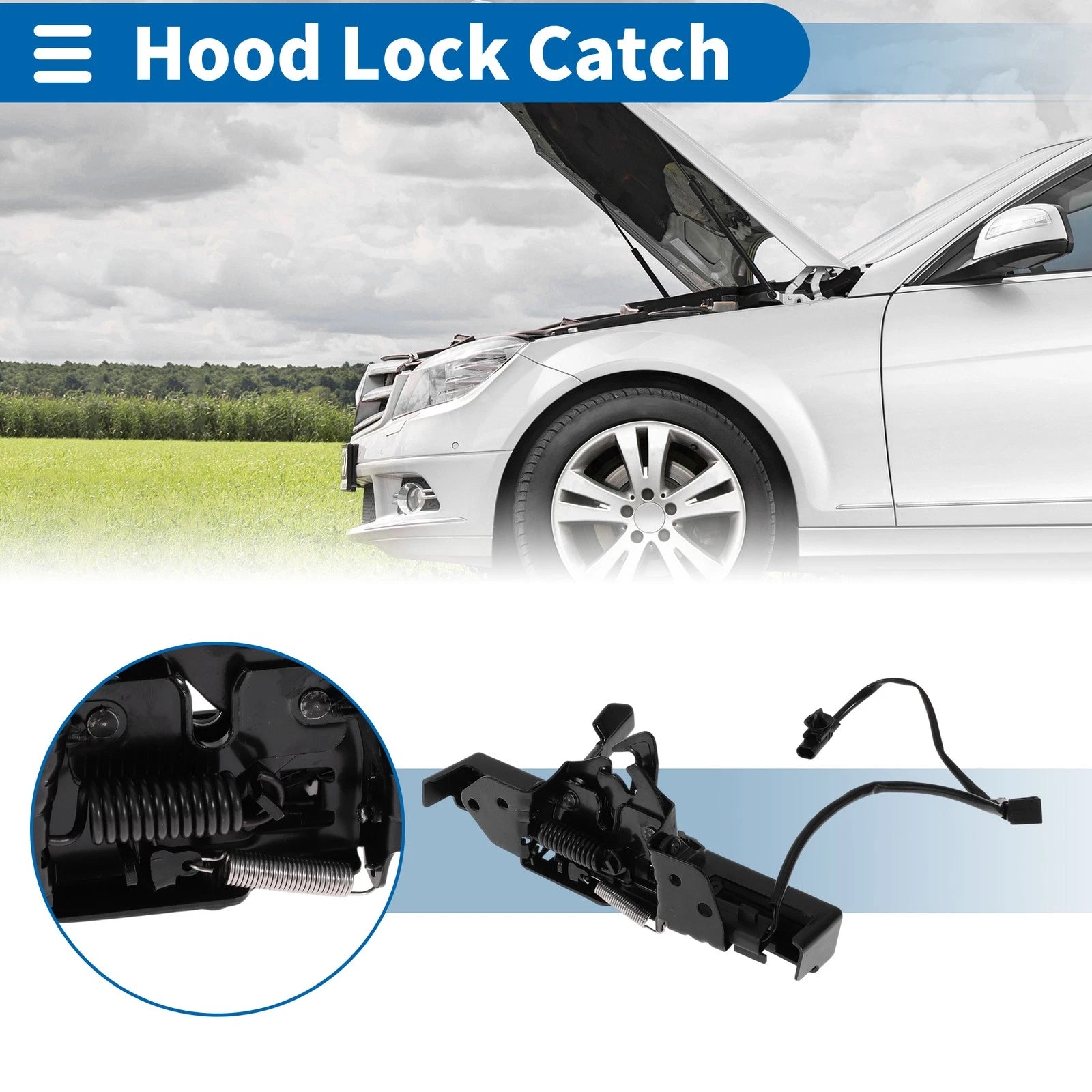 Hood Latch Assembly OEM Replacement for Hyundai Elantra (2021–2023)