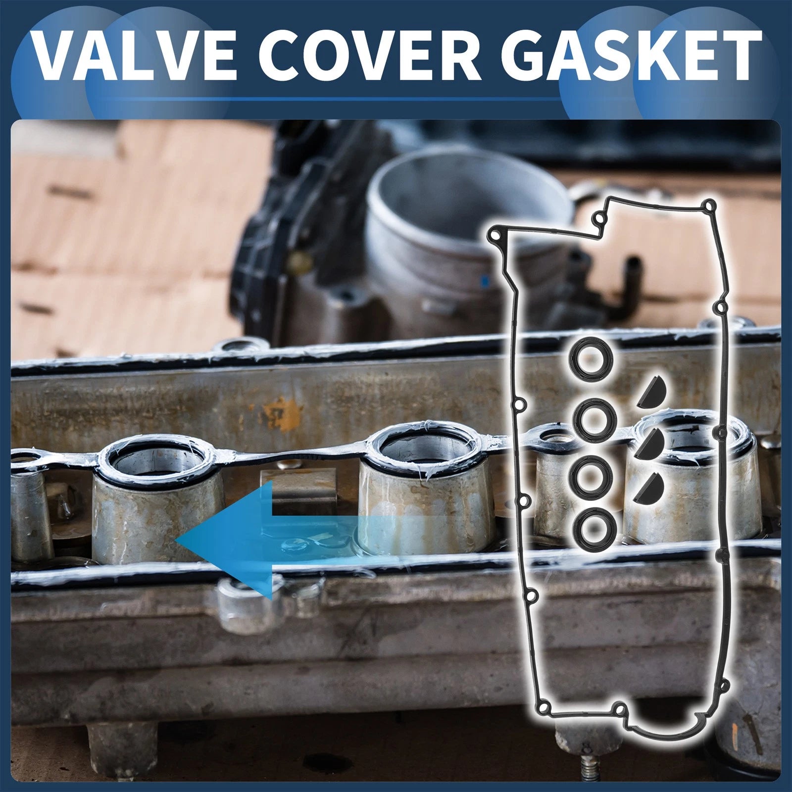 Valve Cover Gasket Set Replacement for Hyundai Elantra (2003–2012) 2.0L