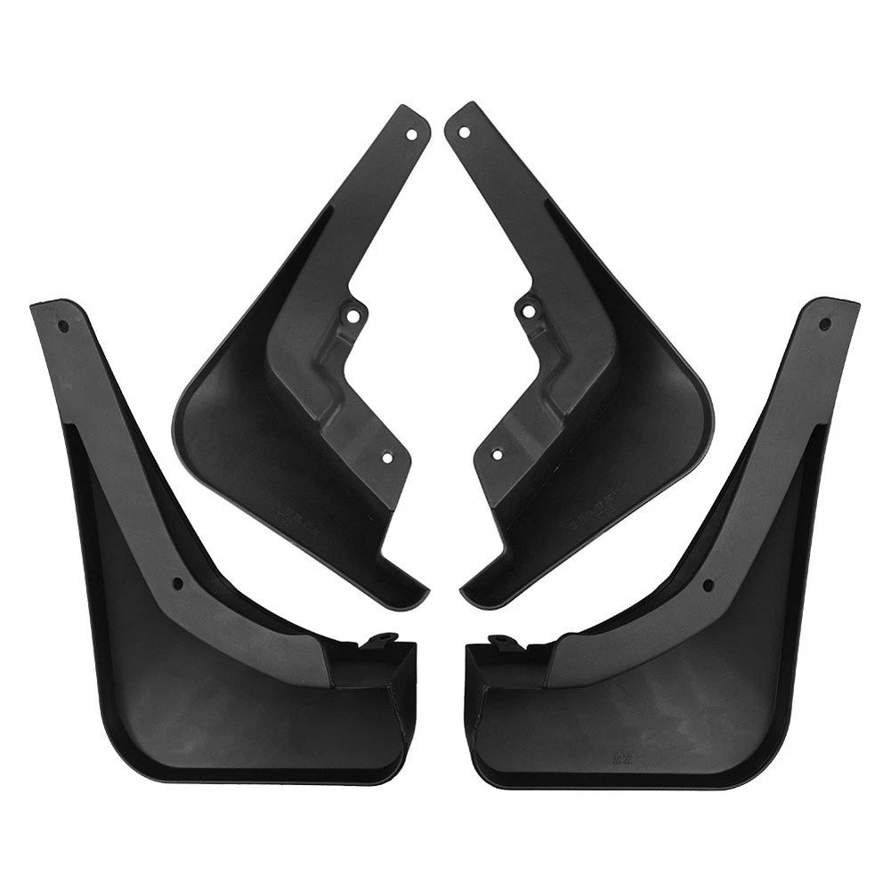 Set of 4 Black ABS Mud Flaps for Renault Kadjar (2016–2019)