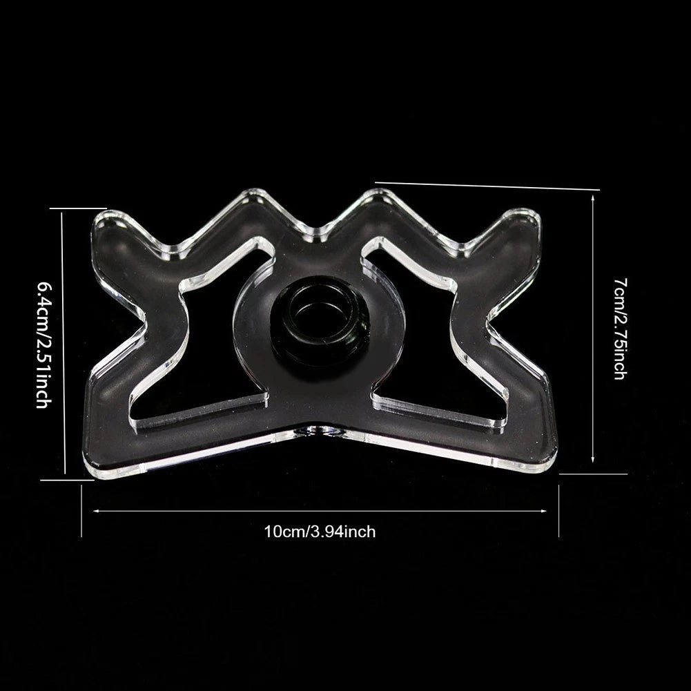 Billiard Cue Bridge Head Crown Shape Clear Acrylic for Snooker Pool