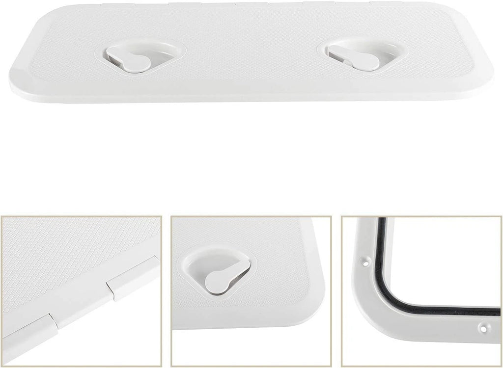 Boat Hatch Access Hatch & Lid with Lock for Marine Deck (24" x 9-5/8")