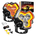 2X 3" LED Work Light Pod for Off-Road Truck (Spot Beam)